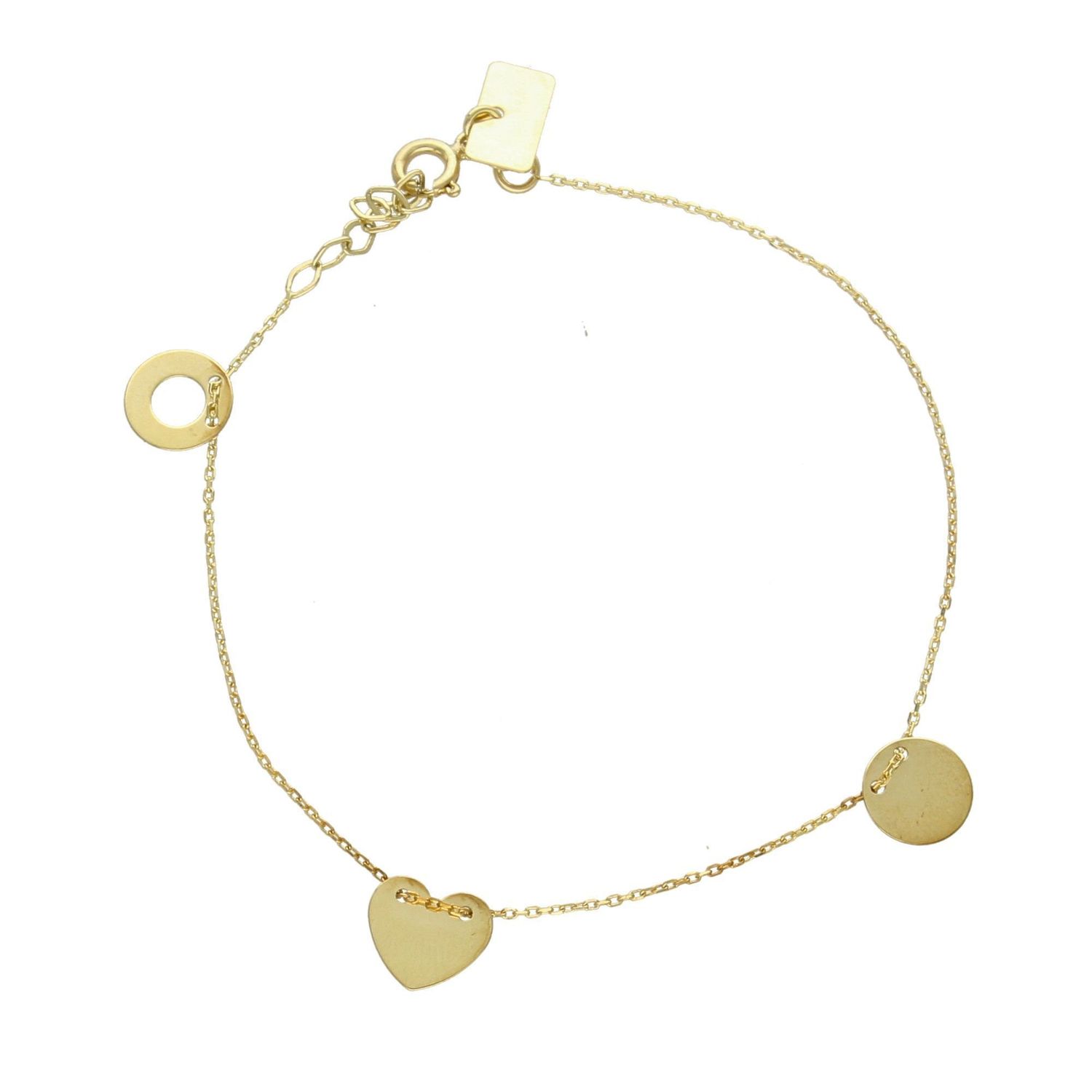 Bransoleta złota próby 333 z trzema elementami  BR 2558A.jpg